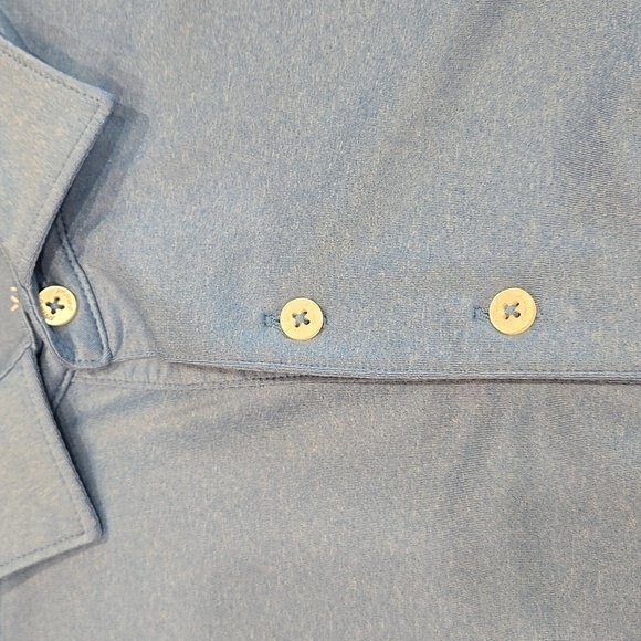 JOHNNIE-O MEN'S PERFORMANCE BLUE GOLF POLO. SIZE X-LARGE. - Picture 5 of 7